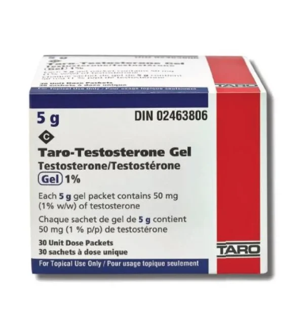 TARO – TESTOSTERONE GEL 5.0G
