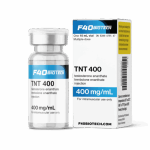 TNT (Test E 250, Tren E 150)  400mg/ml, 10ml  MCT - F-40 Biotech Injectables Germany (can cause pip - very strong)