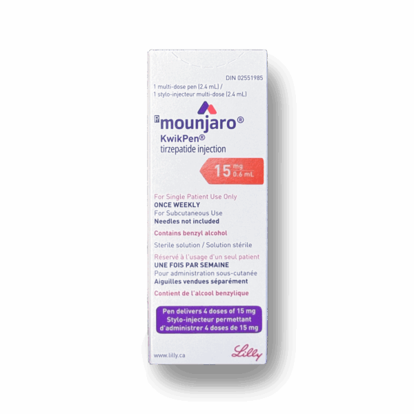 Mounjaro® 60mg [15mg/0.6mL – 2.4mL] multi-dose KwikPen® (tirzepatide Injection Pen) – Lilly (AUTHENTIC)