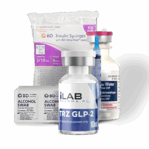 GLP-2 TRZ 10MG KIT – dual GIP and GLP-1 receptor agonist KIT  [10MG VIAL+WATER+SYRINGES+ STERILE WIPES ] COMPLETE  -  LAB TEST JAN/2025 99.46%