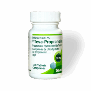 Propranolol 20mg 100 Tabs - Teva