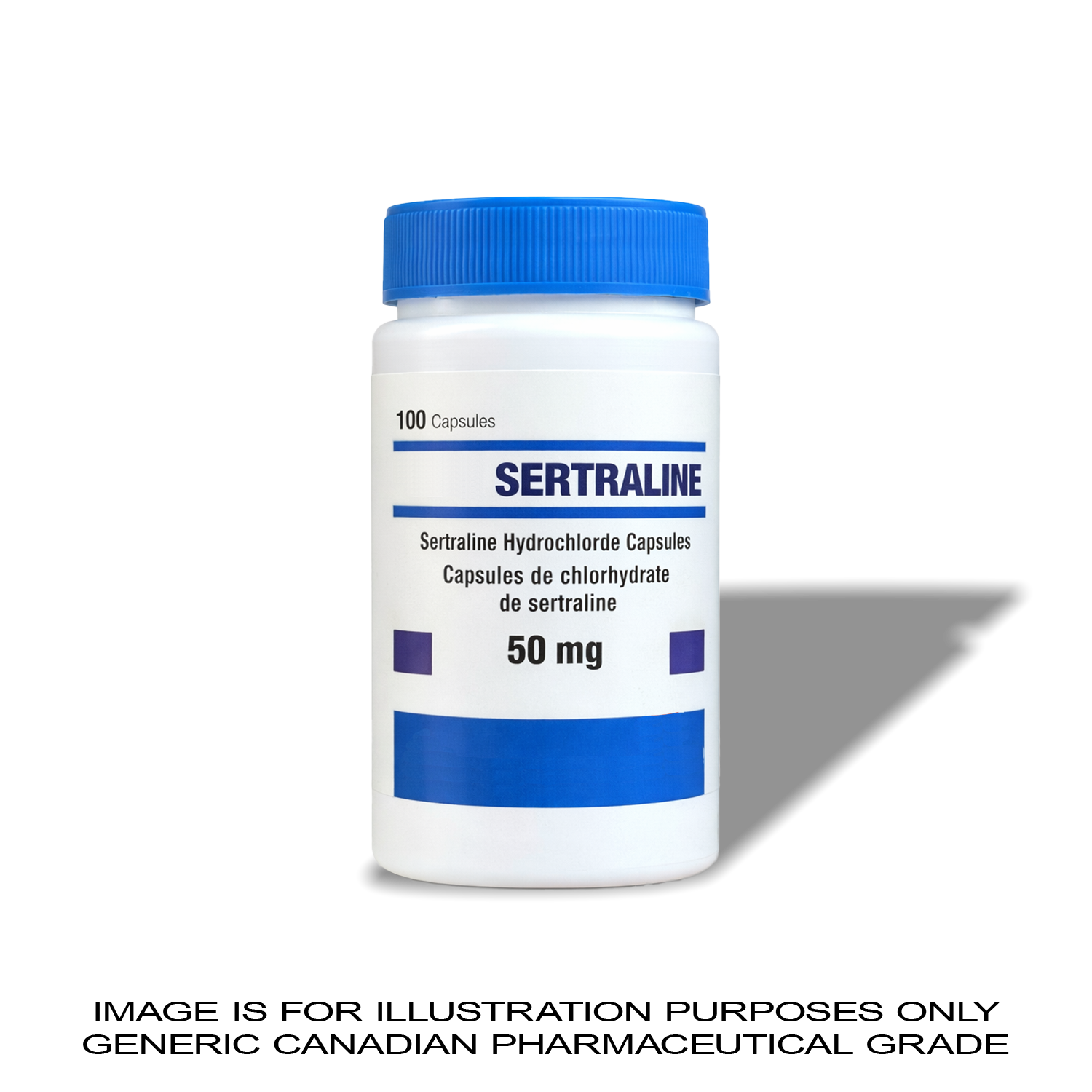 SERTRALINE (ZOLOFT) 50MG x 100 - | CANADA PHARMACEUTICAL GRADE - * re packed with cotton*