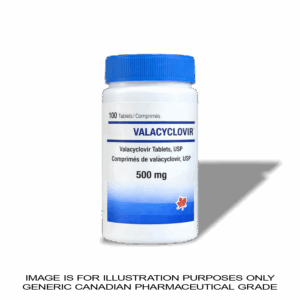 VALACYCLOVIR 500MG X 100 – CANADIAN PHARMACEUTICAL GRADE [HERPES / COLD SORES]