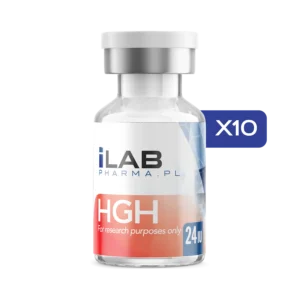 HGH Kit 240IU iLAB Pharma – research grade somatropin for muscle growth, fat loss, and anti-aging studies in Canada
