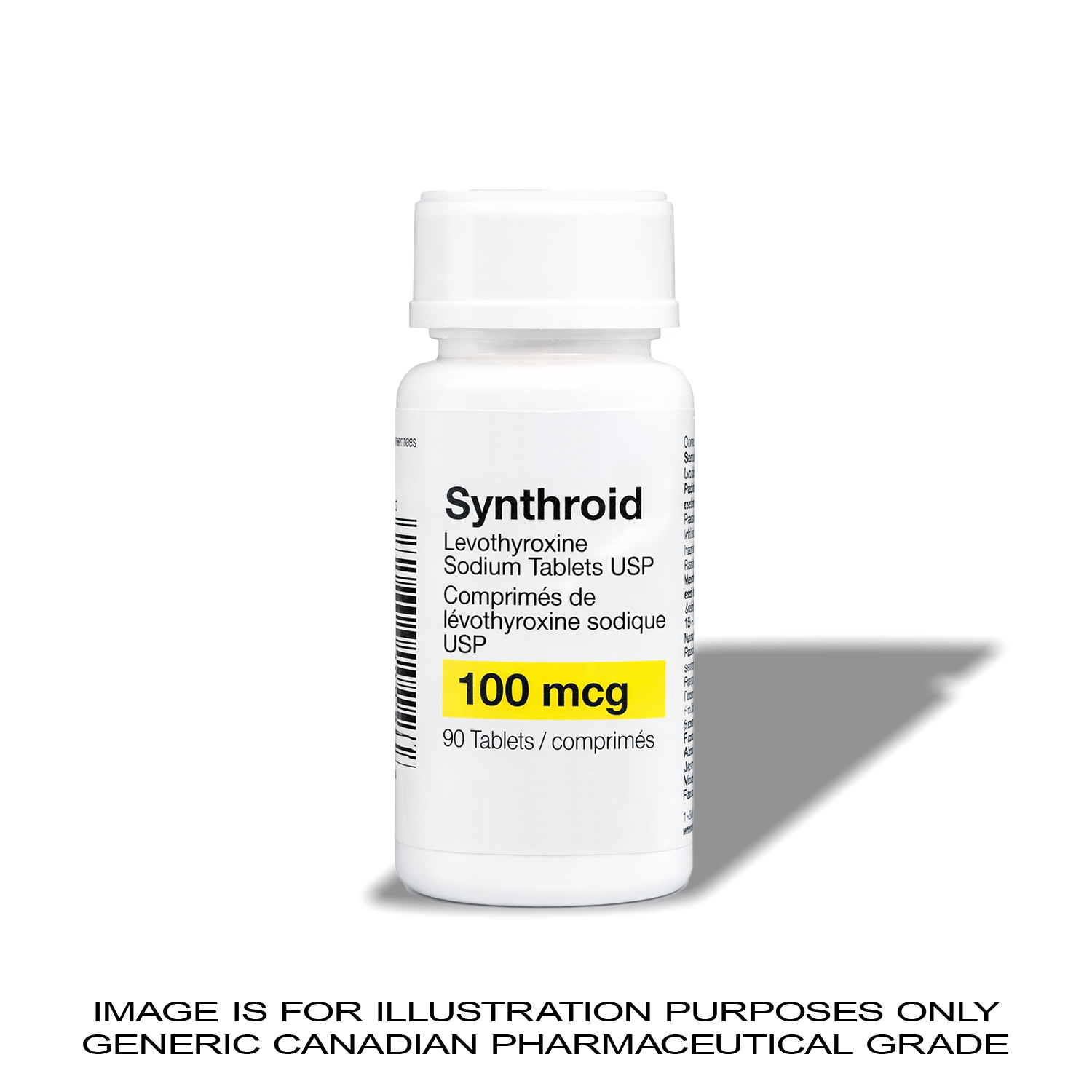 T4 100mcg - Levothyroxine Sodium T4 x 90 tablets