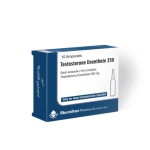 IRANIAN TESTOSTERONE ENANTHATE 250MG 5 X 1ML AMPOULES - Half Box